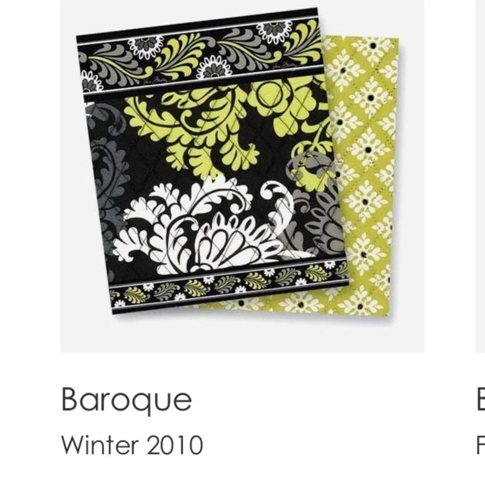 VERA BRADLEY Baroque 2010 Holiday Tote Black Yellow White Snap Close Y2K Satchel
